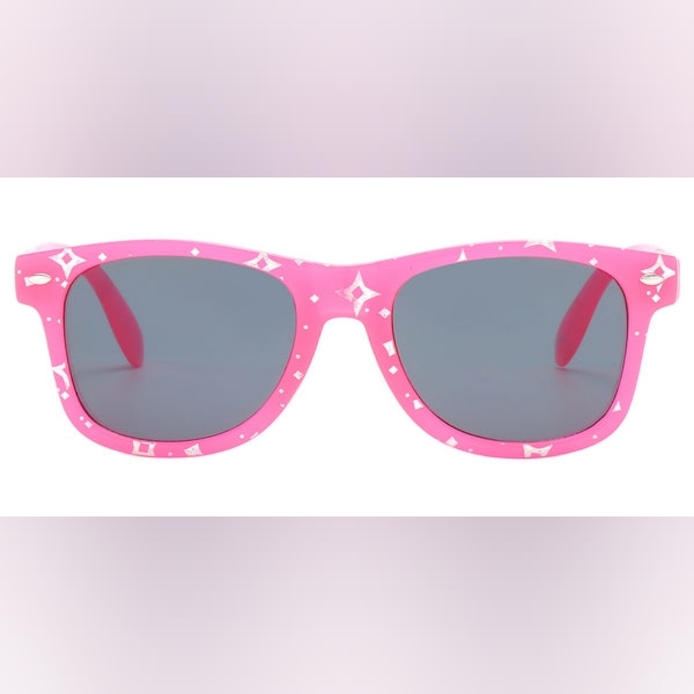 3 For $9 - Girls Sugar Pink Star Pattern Sunglasses